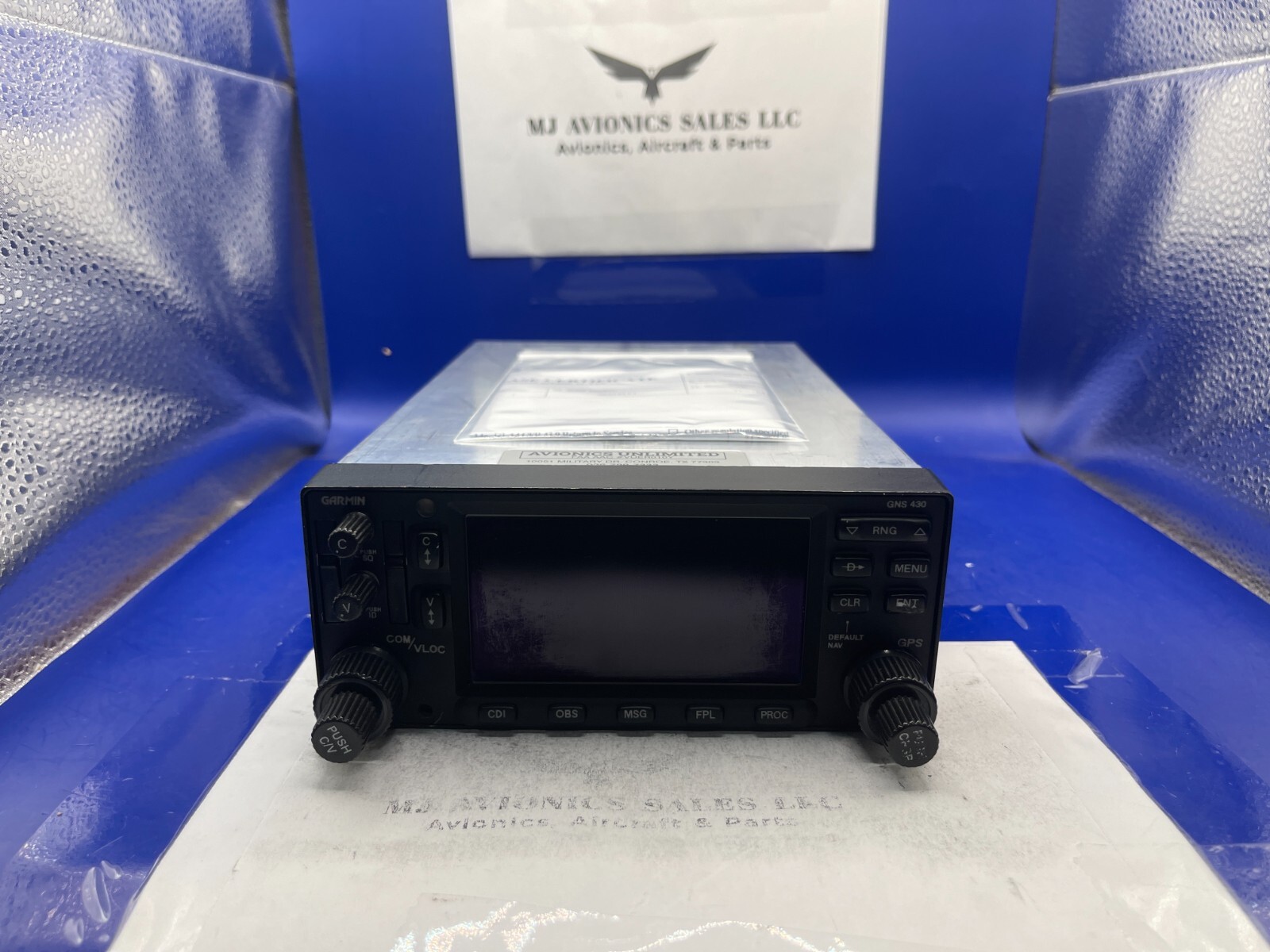 GARMIN GNS 430W WAAS GPS/NAV/COMM 28 VDC P/N 011-01060-45 WITH FAA FORM 8130-3