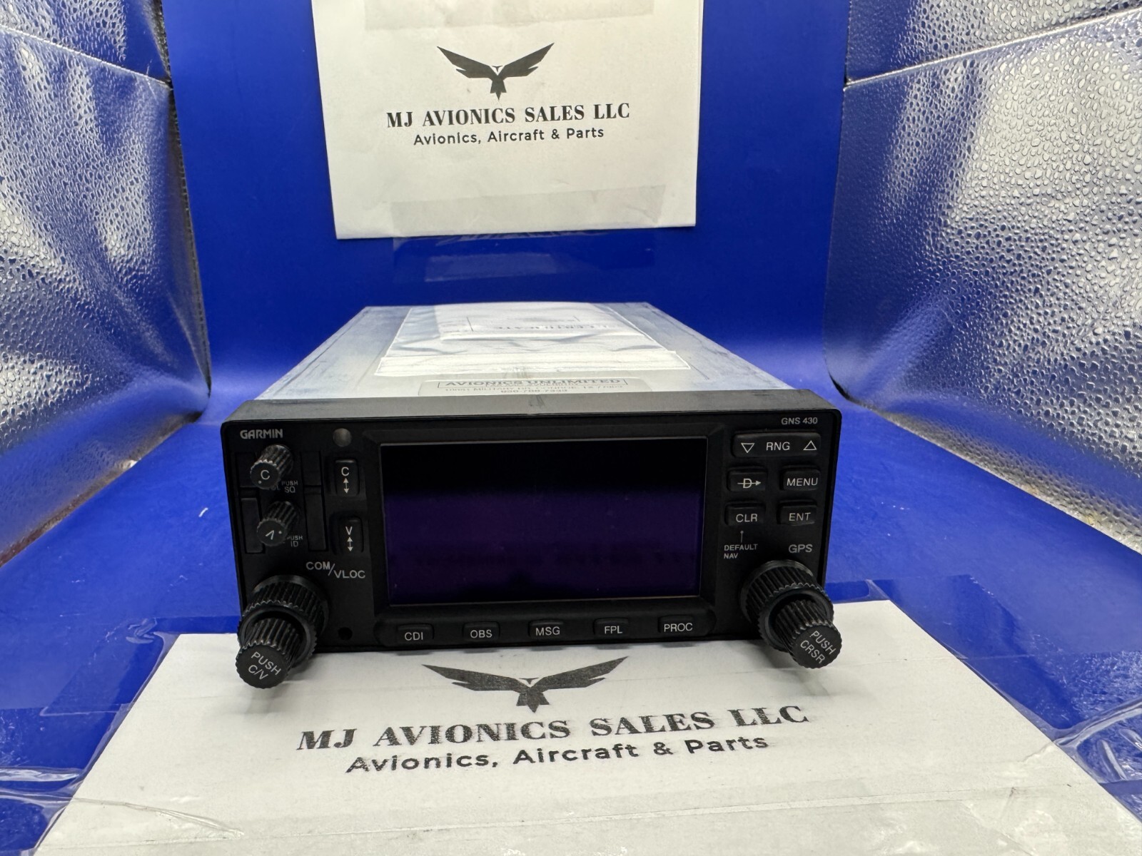 GARMIN GNS 430W WAAS GPS/NAV/COMM 14/28 VDC P/N 011-01060-00 WITH FAA FORM 8130