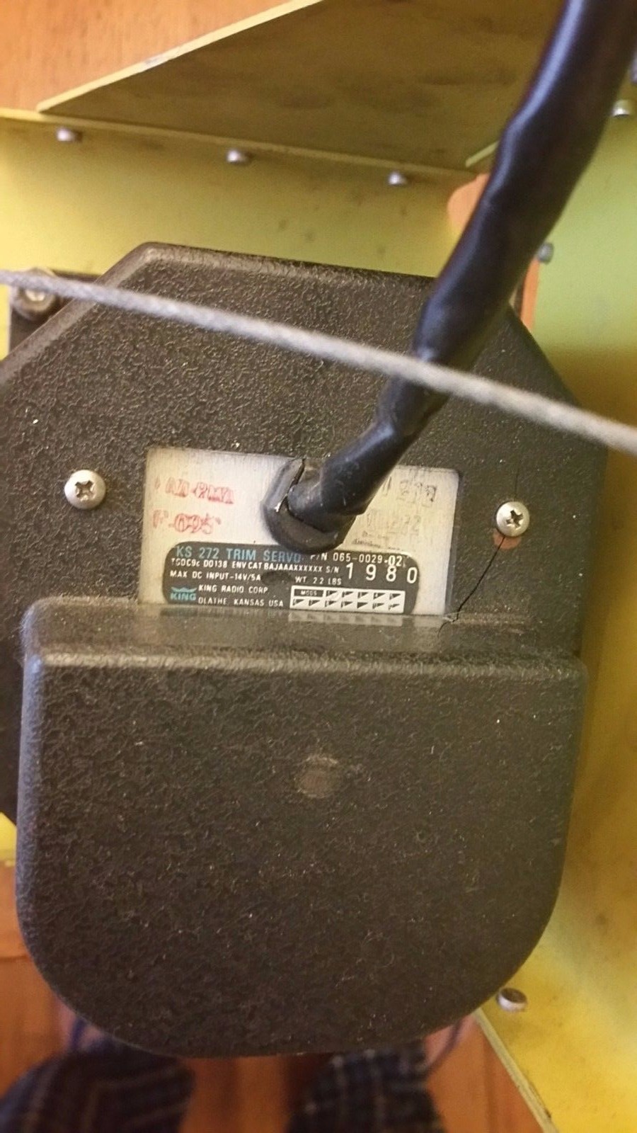 KING KS 272 TRIM SERVO P/N 065-0029-02 AS REMOVED
