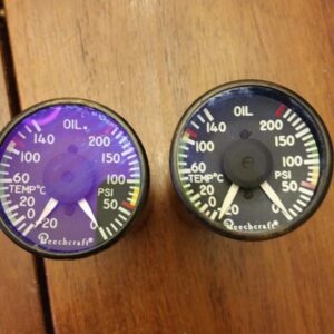 BEECHCRAFT OIL TEMP & PRESS INDICATOR P/N 101-384155-7