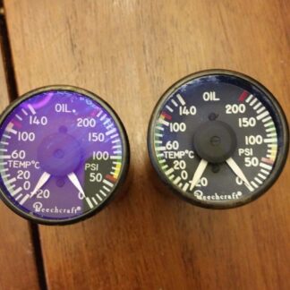 BEECHCRAFT OIL TEMP & PRESS INDICATOR P/N 101-384155-7