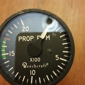 BEECHCRAFT PROP TACHOMETER INDICATOR P/N 101-384157-5