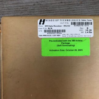 Heads Up Technologies RS232 XM Data Receiver P/N XMD076-01