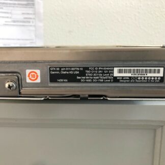 GARMIN GTX 33 MODE S TRANSPONDER P/N 011-00779-10 FRESH FORM FAA 8130-3