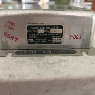 Bendix King KA118 Demodulator P/N 071-1095-01 KA-118 Aviation Aircraft Avionics