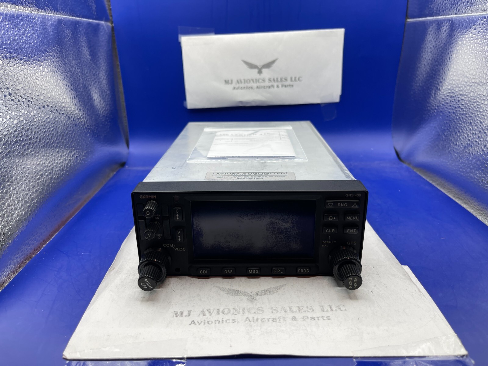GARMIN GNS 430W WAAS GPS/NAV/COMM 28 VDC P/N 011-01060-45 WITH FAA FORM 8130-3