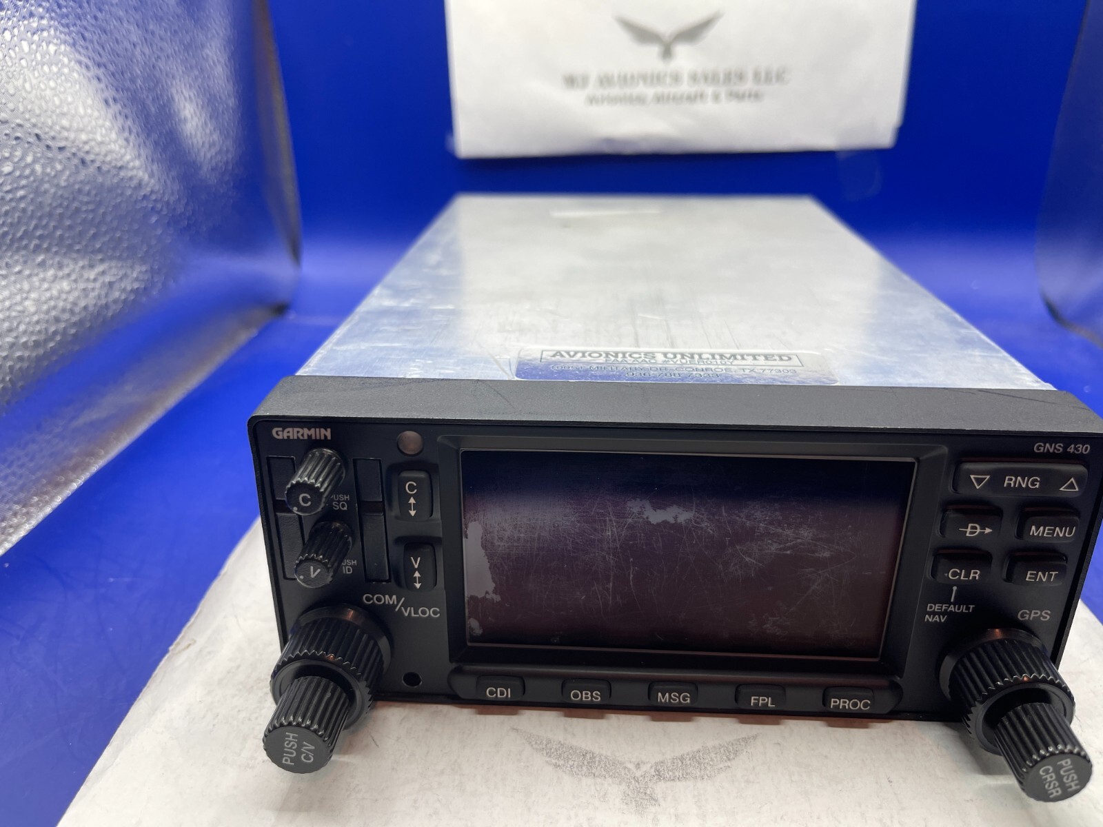 GARMIN GNS 430W WAAS GPS/NAV/COMM 14/28 VDC P/N 011-01060-40 WITH FAA FORM 8130