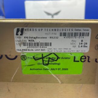 Heads Up Technologies RS232 XM Data Receiver P/N XMD075-01