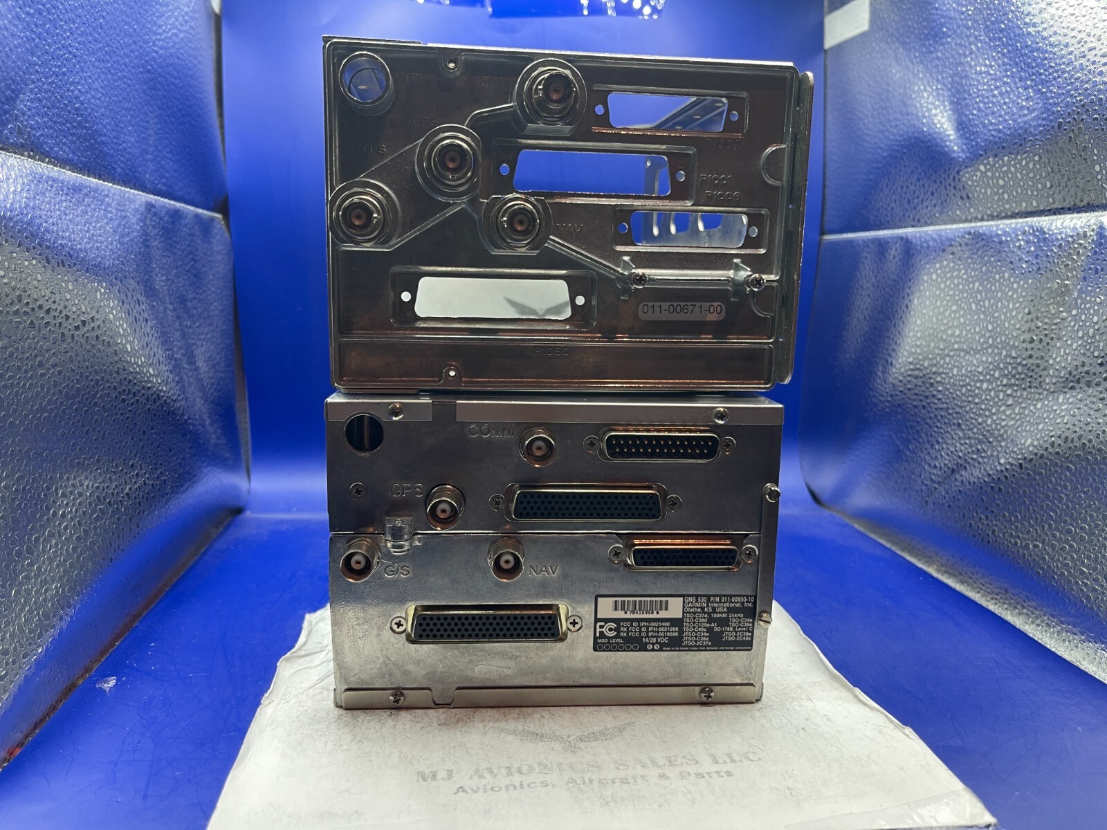 GARMIN GNS 530 NON WAAS GPS/NAV/COMM 14/28 VDC P/N 011-00550-10 FAA FORM 8130-3